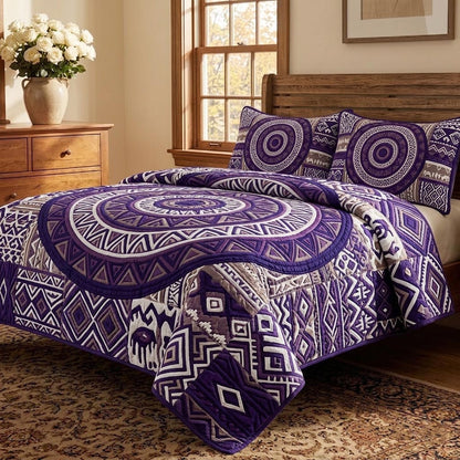 African Heritage 3-Piece Quilted Bedding Set GFTOMA10680