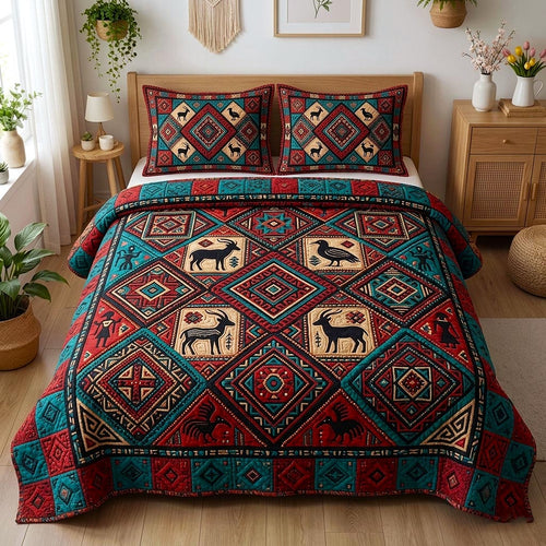 Cultural Rhythm 3-Piece Quilted Bedding Set GFTOMA10685