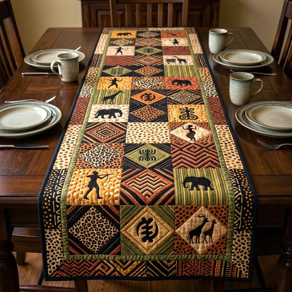 Cultural Rhythm Quilted Table Runner GFTOMA10695