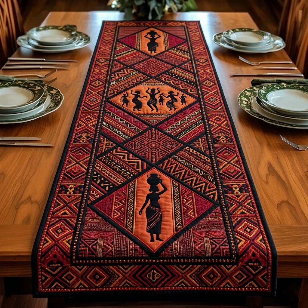 Cultural Rhythm Quilted Table Runner GFTOMA10696 – Patchique Store