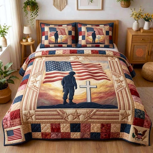 Forever Remembered 3-Piece Quilted Bedding Set GFTOMA10717