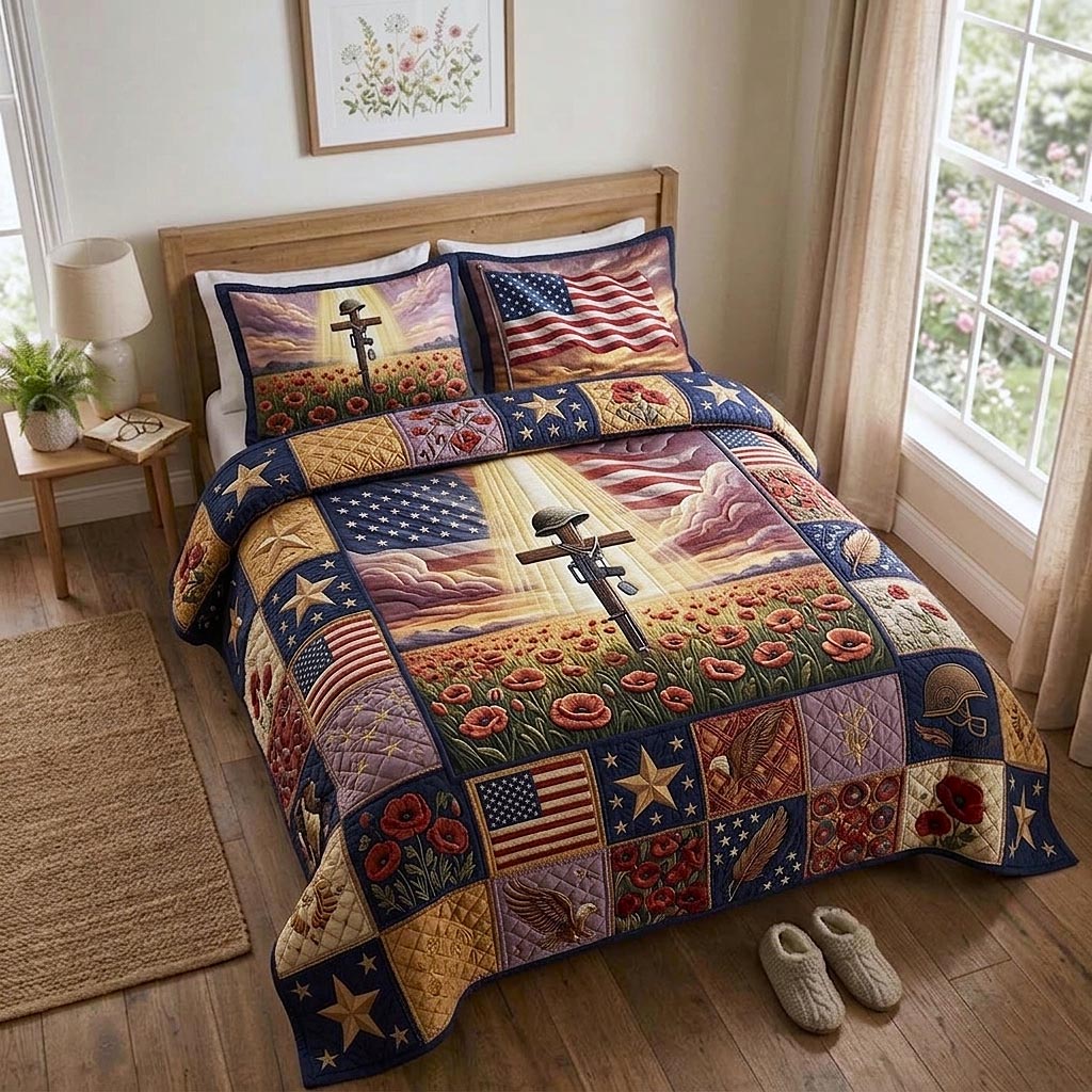 Brave Souls 3-Piece Quilted Bedding Set GFTOMA10719