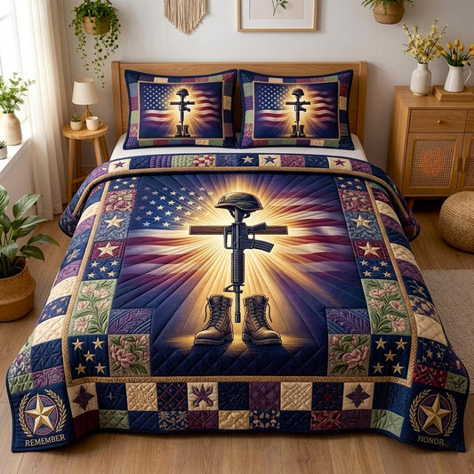 Land of Heroes 3-Piece Quilted Bedding Set GFTOMA10720
