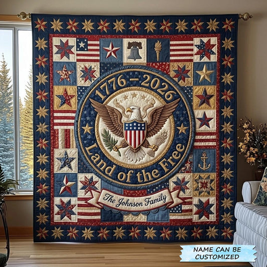 America 250th Anniversary Quilted Blanket QTCUZ GFTOMA10728