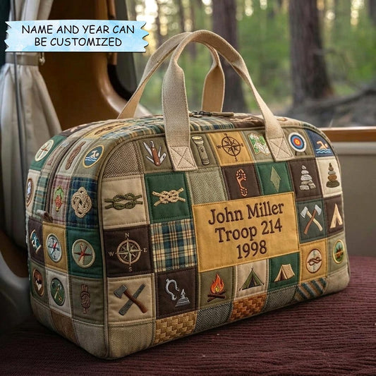 Badge Spirit Quilted Duffle Bag GFTOMA10737