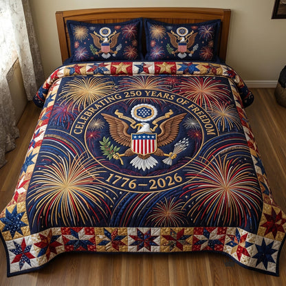Heritage Patch 3-Piece Quilted Bedding Set GFTOMA10846