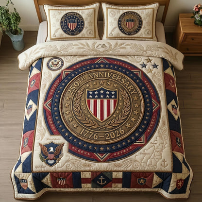 Heritage Patch 3-Piece Quilted Bedding Set GFTOMA10850