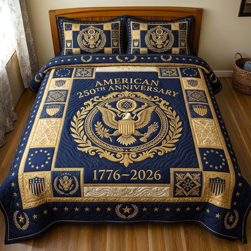 Heritage Patch 3-Piece Quilted Bedding Set GFTOMA10851
