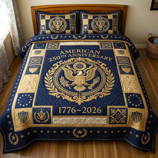 Heritage Patch 3-Piece Quilted Bedding Set GFTOMA10851