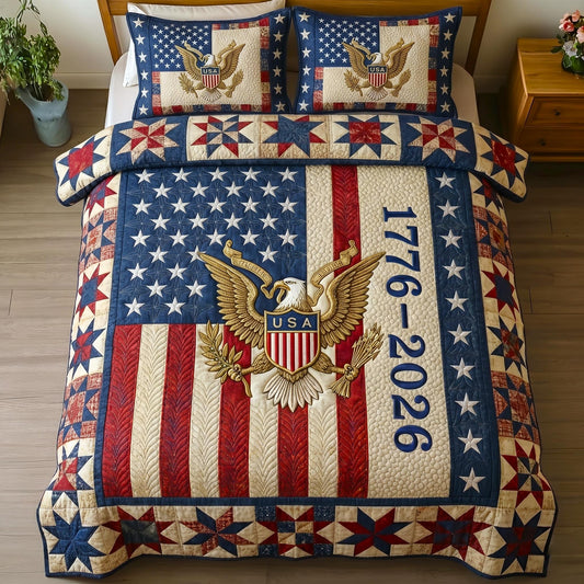 Heritage Patch 3-Piece Quilted Bedding Set GFTOMA10852