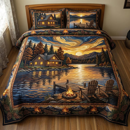 Cabin Escape 3-Piece Quilted Bedding Set GFTOMA10860