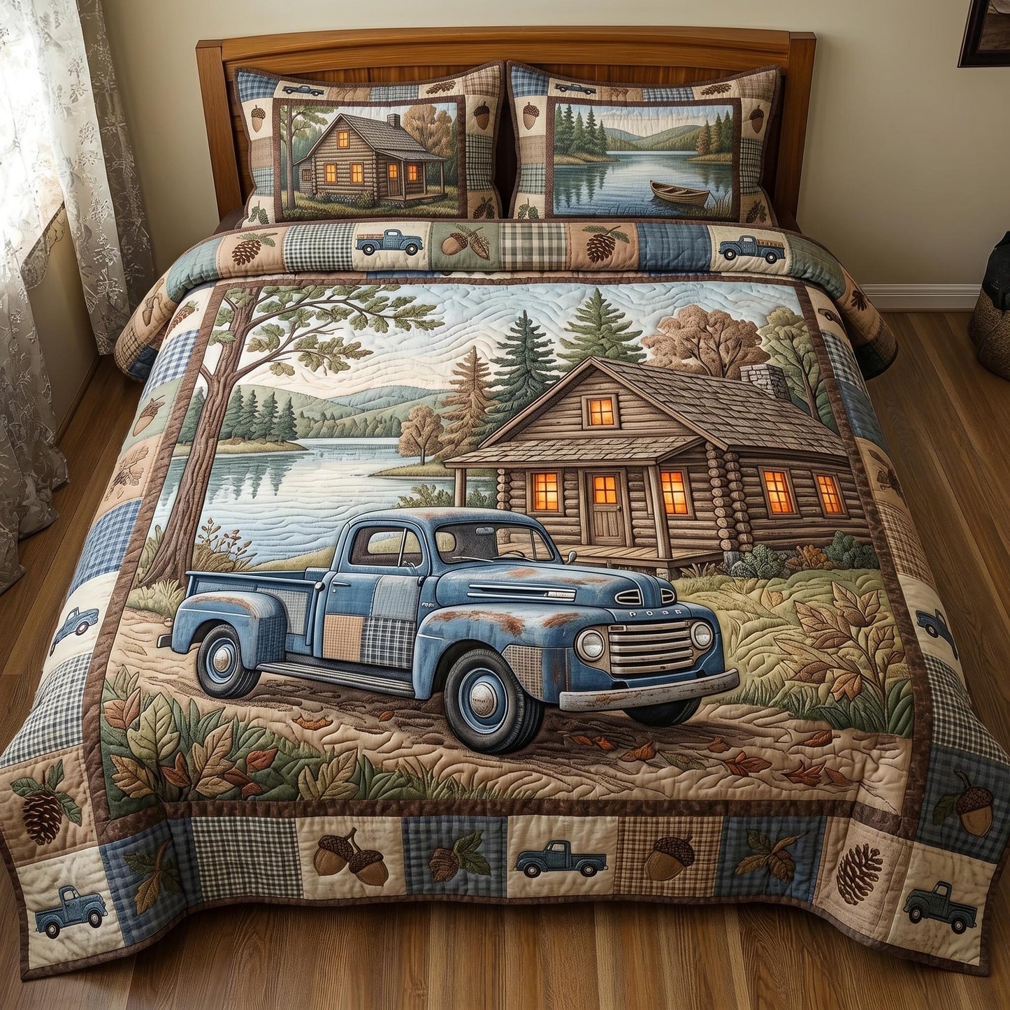 Cabin Charm 3-Piece Quilted Bedding Set GFTOMA10862