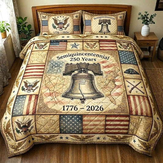 Heritage Patch 3-Piece Quilted Bedding Set GFTOMA10865