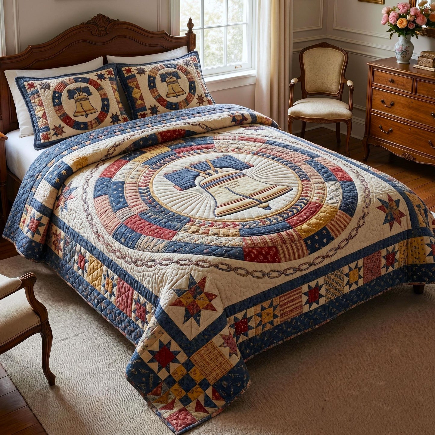 Heritage Patch 3-Piece Quilted Bedding Set GFTOMA10866