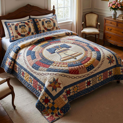 Heritage Patch 3-Piece Quilted Bedding Set GFTOMA10866