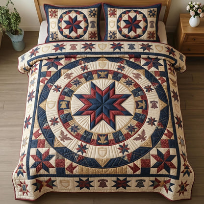 Heritage Patch 3-Piece Quilted Bedding Set GFTOMA10868