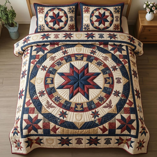 Heritage Patch 3-Piece Quilted Bedding Set GFTOMA10868