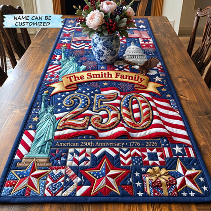 America 250th Anniversary Quilted Table Runner GFTOMA10910
