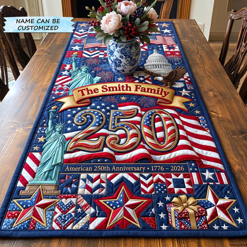 America 250th Anniversary Quilted Table Runner GFTOMA10910