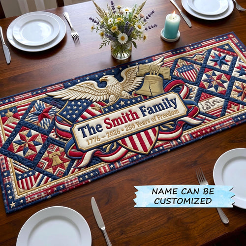 America 250th Anniversary Quilted Table Runner GFTOMA10911