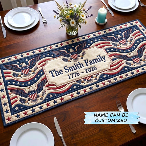 America 250th Anniversary Quilted Table Runner GFTOMA10912