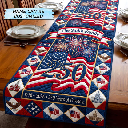 America 250th Anniversary Quilted Table Runner GFTOMA10914