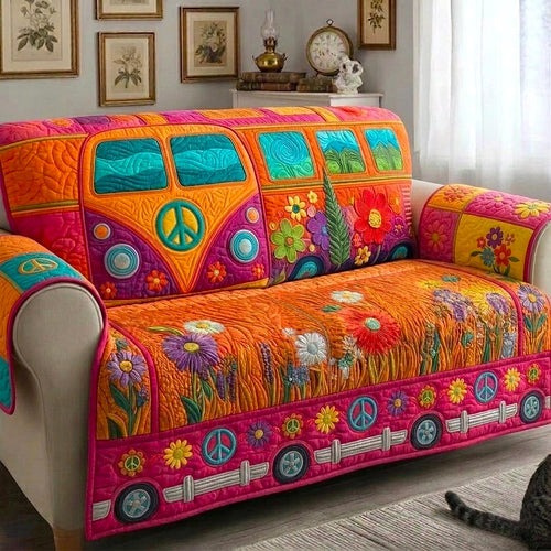 Hippie Van Quilted Sofa Cover GFTOMA10931