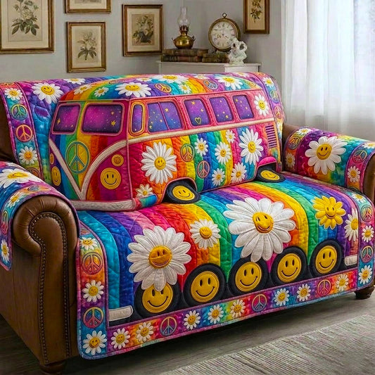 Hippie Van Quilted Sofa Cover GFTOMA10935