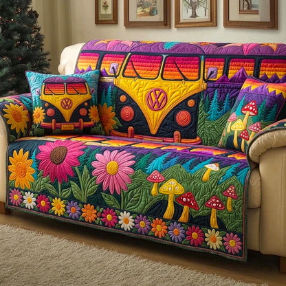 Hippie Van Quilted Sofa Cover GFTOMA10937C1