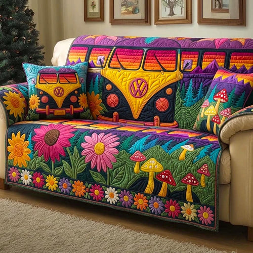 Hippie Van Quilted Sofa Cover GFTOMA10937C1