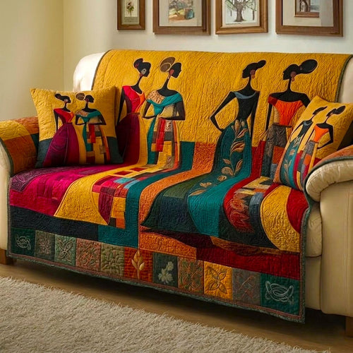 African Dream Quilted Sofa Cover GFTOMA10939C1