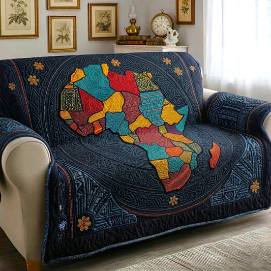 African Sunlight Quilted Sofa Cover GFTOMA10940C1