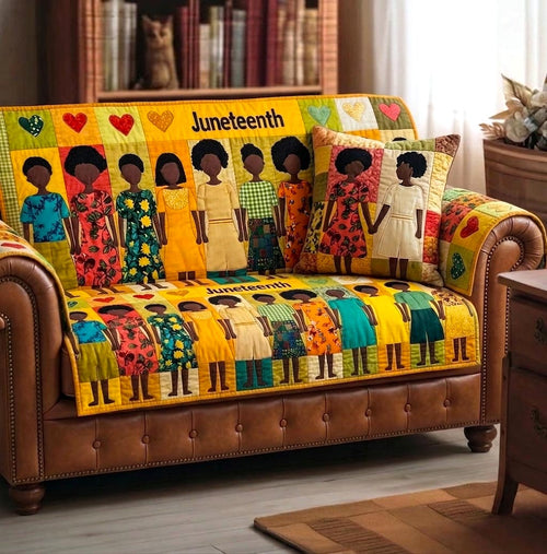 Juneteenth Quilted Sofa Cover GFTOMA10943C1