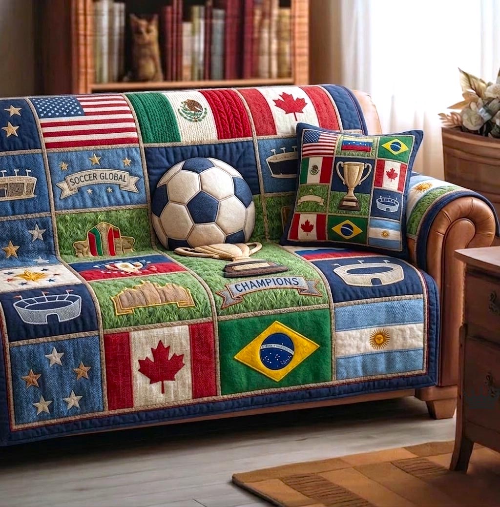 Game Day Pride Quilted Sofa Cover GFTOMA10976