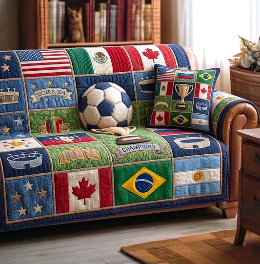 Game Day Pride Quilted Sofa Cover GFTOMA10976