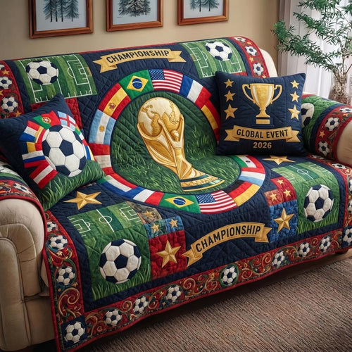 Global Match Quilted Sofa Cover GFTOMA10979
