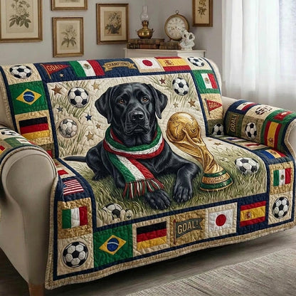 Game Day Pup Quilted Sofa Cover GFTOMA10986