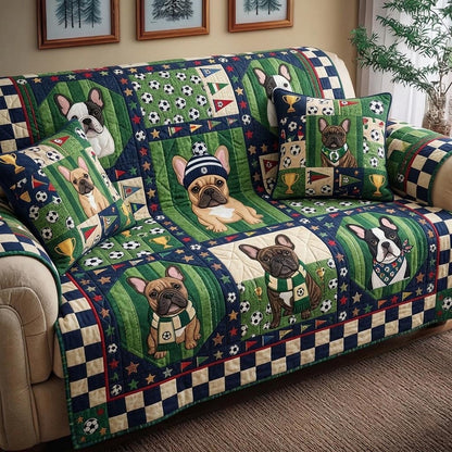 Game Day Pup Quilted Sofa Cover GFTOMA10987