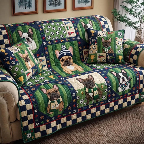 Game Day Pup Quilted Sofa Cover GFTOMA10987