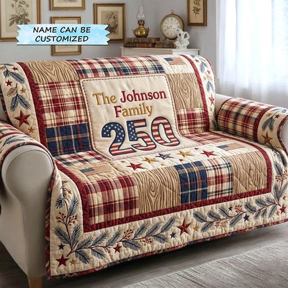 America 250th Anniversary Quilted Sofa Cover GFTOMA10988
