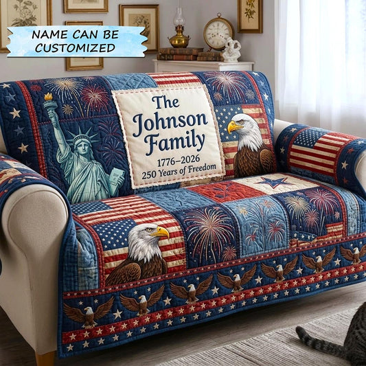 America 250th Anniversary Quilted Sofa Cover GFTOMA10992