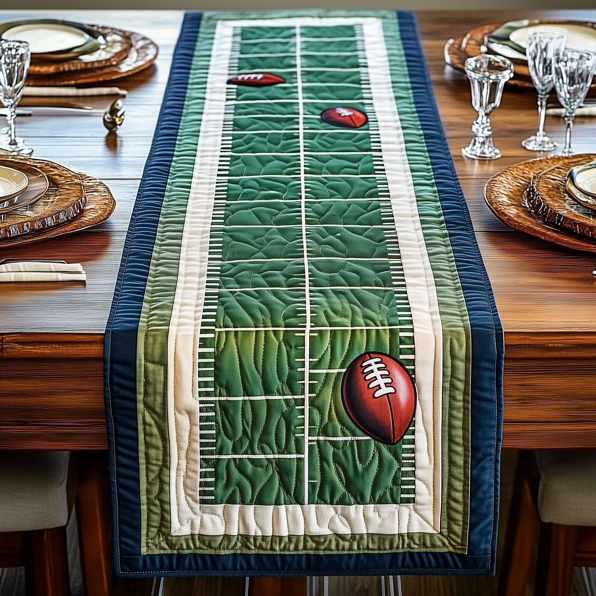 Touchdown Quilted Table Runner GFTOMA1099 – Patchique Store
