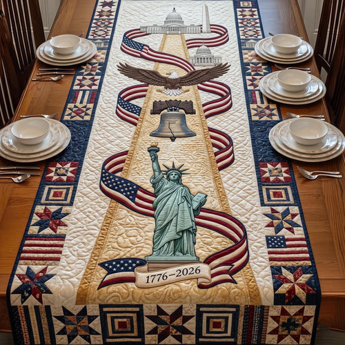 America 250th Anniversary Quilted Table Runner GFTOMA11036