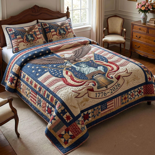 Heritage Patch 3-Piece Quilted Bedding Set GFTOMA11043