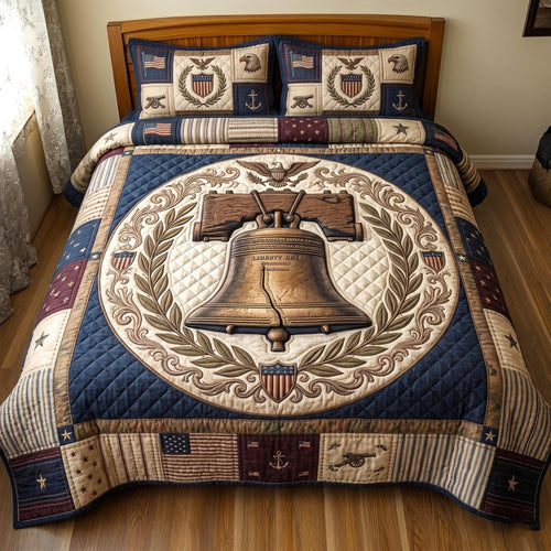 Heritage Patch 3-Piece Quilted Bedding Set GFTOMA11044