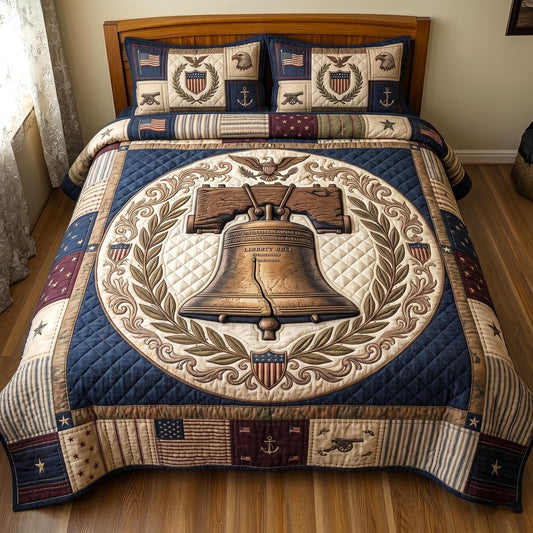 Heritage Patch 3-Piece Quilted Bedding Set GFTOMA11044