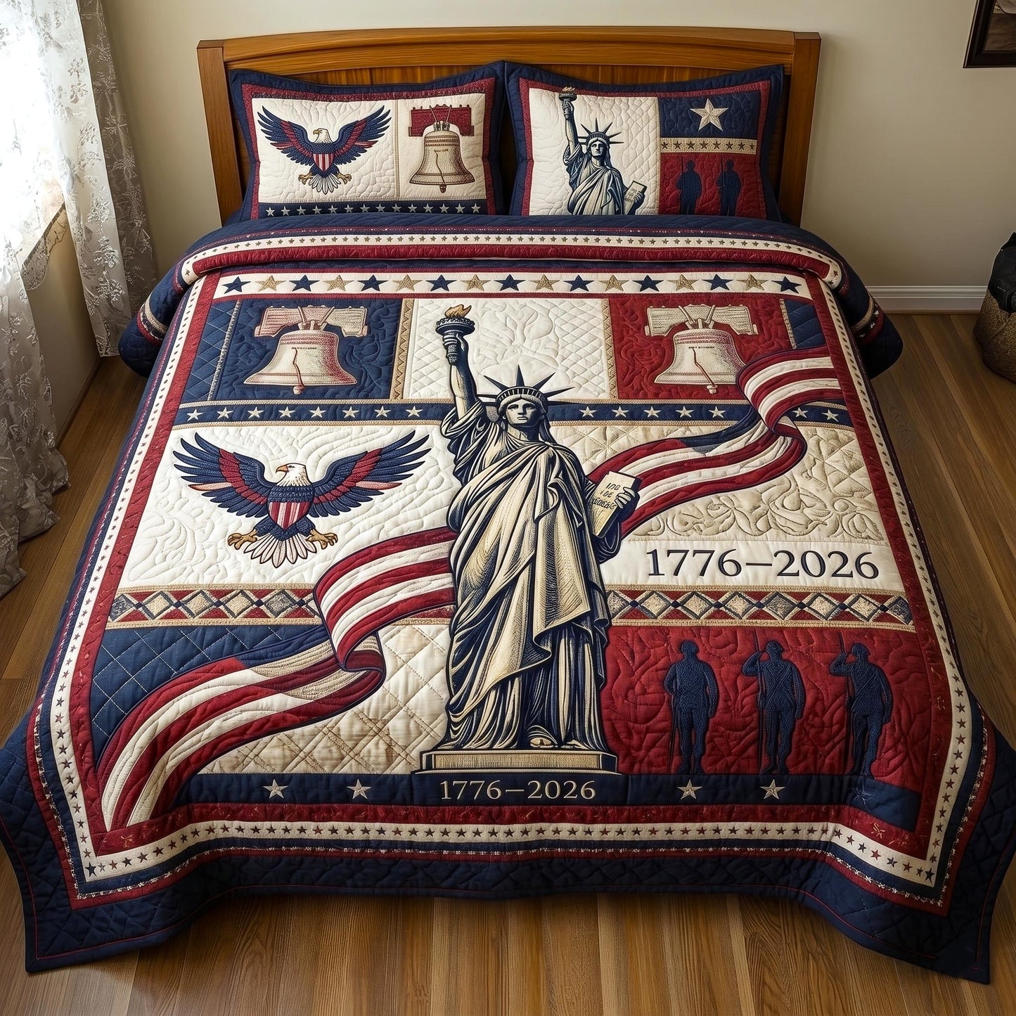 Heritage Patch 3-Piece Quilted Bedding Set GFTOMA11046