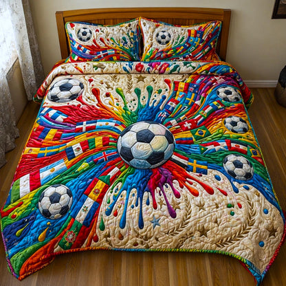 Match Day 3-Piece Quilted Bedding Set GFTOMA11068C4