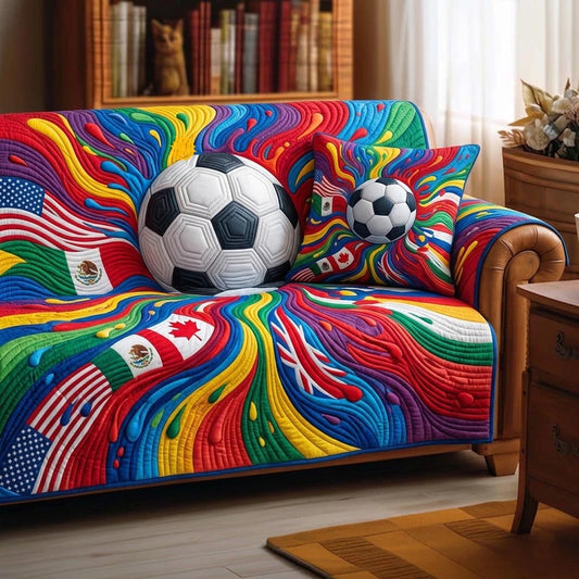 Match Day Quilted Sofa Cover GFTOMA11069
