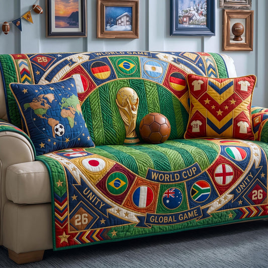 Match Day Quilted Sofa Cover GFTOMA11071